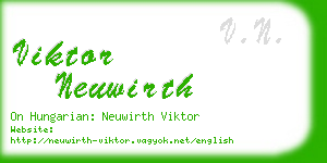 viktor neuwirth business card